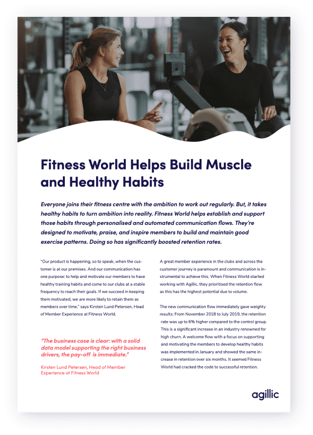 Fitnessworld case front page