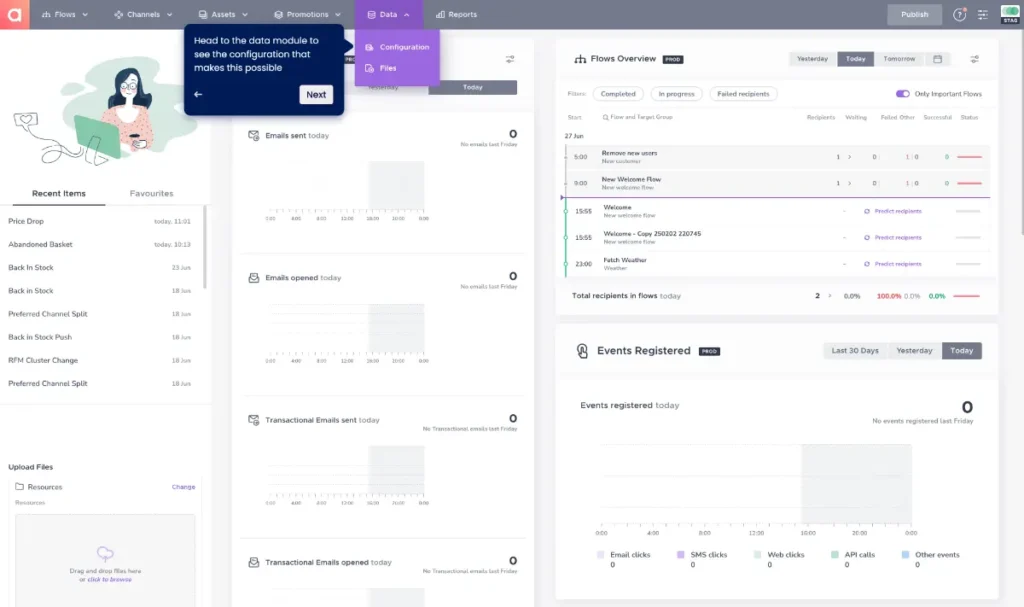 Click to watch Agillic product tour re price drop.